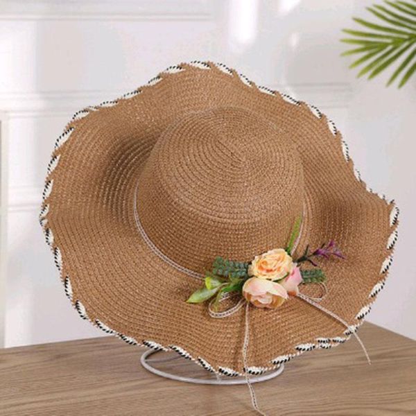 wide brim hats bucket women lady designer with flower summer casual sunhat foldable straw caps breathable sun hat for girl, Blue;gray
wide brim hats bucket women lady designer with flower summer casual sunhat foldable straw caps breathable sun hat for girl, Blue;gray