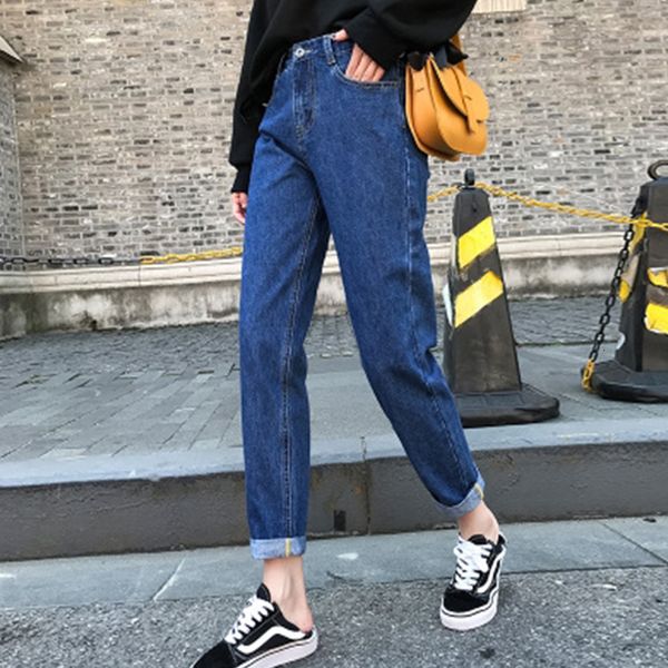 white cotton brim pants for women high waist harem mother spring 2021 new plus size black beige blue jeans ses1
white cotton brim pants for women high waist harem mother spring 2021 new plus size black beige blue jeans ses1