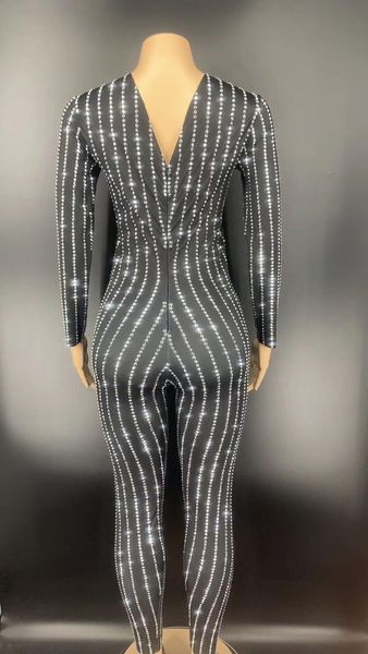 women stage costumes singer sparkly crystal rhinestone jumpsuit celebrate women nightclub stage bodysuit costume, Black;red
women stage costumes singer sparkly crystal rhinestone jumpsuit celebrate women nightclub stage bodysuit costume, Black;red