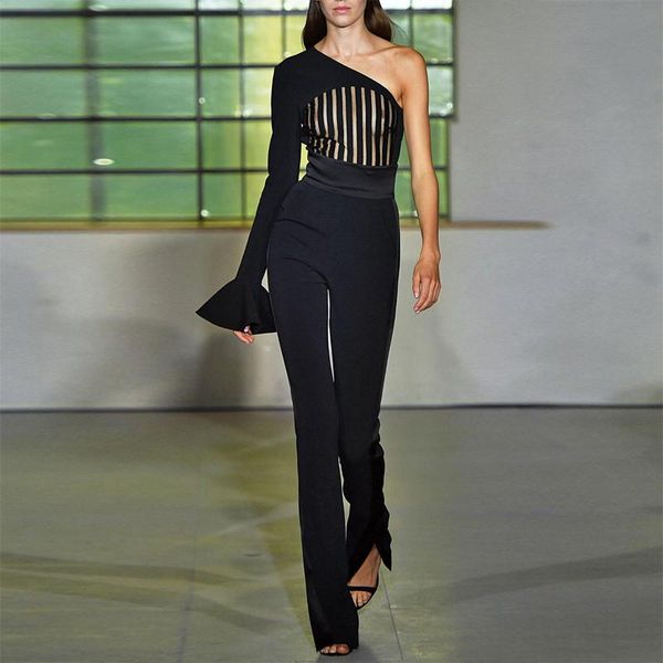 women's jumpsuits & rompers fashion arrivals show style collection black party women jumpsuit with one sleeve design christmas outfit c, Black;white
women's jumpsuits & rompers fashion arrivals show style collection black party women jumpsuit with one sleeve design christmas outfit c, Black;white