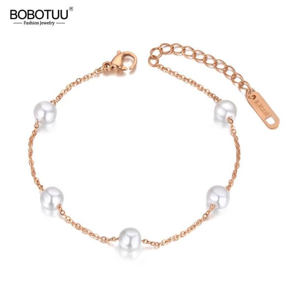 link, chain bobotuu fashion stainless steel 5pcs white pearl charm bracelets for women bohemia summer beach bracelet jewelry bb20081, Black
link, chain bobotuu fashion stainless steel 5pcs white pearl charm bracelets for women bohemia summer beach bracelet jewelry bb20081, Black