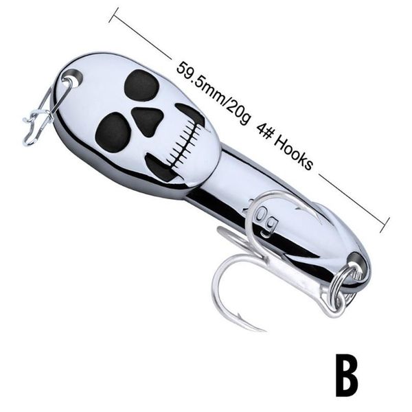 1pc new metal fishing lure 6cm 20g spoon lure sliver spinner bait 4# treble hook fishing tackle hard bait isca artifici jllwyg
1pc new metal fishing lure 6cm 20g spoon lure sliver spinner bait 4# treble hook fishing tackle hard bait isca artifici jllwyg