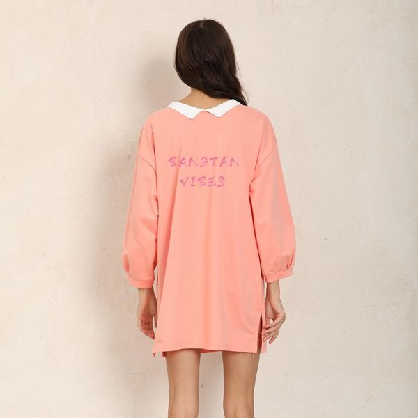 casual dresses korean bangtan vibes letter printed female long sleeve shirt dress a-line mini straight kpop, Black;gray
casual dresses korean bangtan vibes letter printed female long sleeve shirt dress a-line mini straight kpop, Black;gray