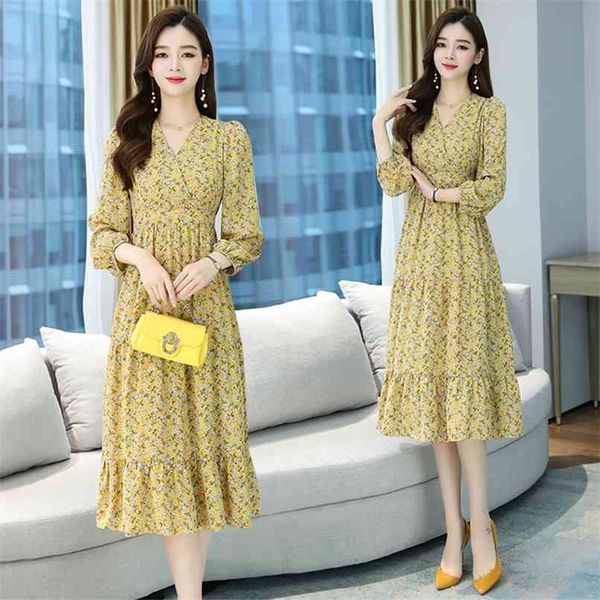 autumn winter vintage midi dress plus size floral chiffon boho beach women party long sleeve casual maxi vestidos 210528, Black;gray
autumn winter vintage midi dress plus size floral chiffon boho beach women party long sleeve casual maxi vestidos 210528, Black;gray
