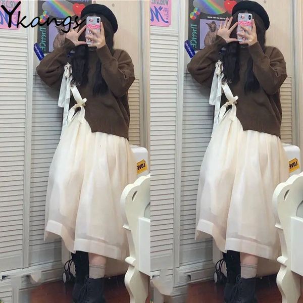 2021 japanese mori girl multi layer lace tulle women white fairy pleated princess long skirts kawaii high waist lolita skirt lihj, Black
2021 japanese mori girl multi layer lace tulle women white fairy pleated princess long skirts kawaii high waist lolita skirt lihj, Black