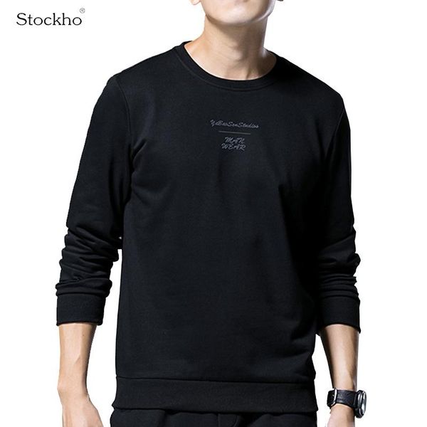 men's hoodies & sweatshirts long sleeve sweater fashion hoodless sweatshirt spring and autumn t-shirt 2021 all-match bottom shirt, Black
men's hoodies & sweatshirts long sleeve sweater fashion hoodless sweatshirt spring and autumn t-shirt 2021 all-match bottom shirt, Black
