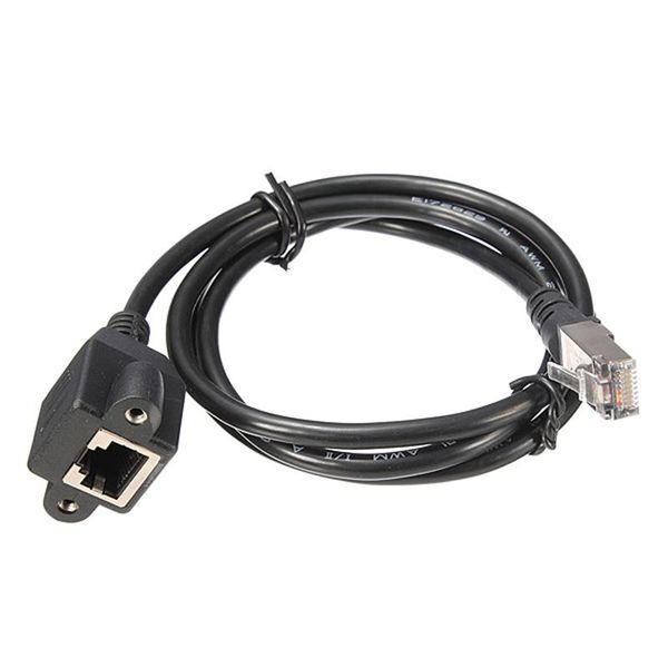 video cables & connectors 1m rj45 male to female screw panel mount ethernet lan network extension cable black
video cables & connectors 1m rj45 male to female screw panel mount ethernet lan network extension cable black