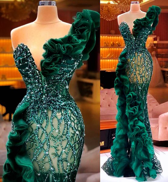 2021 plus size arabic aso ebi luxurious dark green prom dresses beaded mermaid evening formal party second reception gowns dress zj465, Black
2021 plus size arabic aso ebi luxurious dark green prom dresses beaded mermaid evening formal party second reception gowns dress zj465, Black