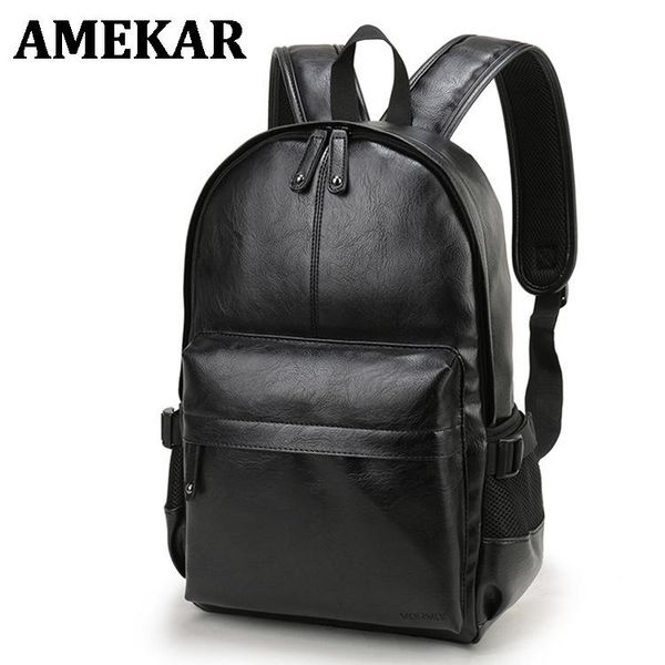 backpack brand men leather school bag fashion waterproof travel casual book male solid soft handle
backpack brand men leather school bag fashion waterproof travel casual book male solid soft handle