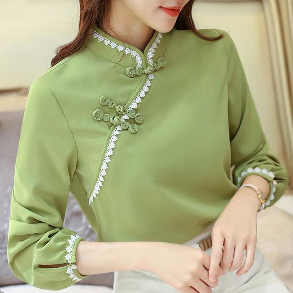 women's t-shirt long sleeve stitching lace retro stand collar bottom shirt solid color blouse, White
women's t-shirt long sleeve stitching lace retro stand collar bottom shirt solid color blouse, White
