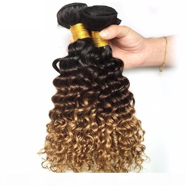 malaysian ombre dark brown blonde deep wave human hair 3 4 bundles colored 1b 4 27# curly virgin human hair weave extensions, Black
malaysian ombre dark brown blonde deep wave human hair 3 4 bundles colored 1b 4 27# curly virgin human hair weave extensions, Black