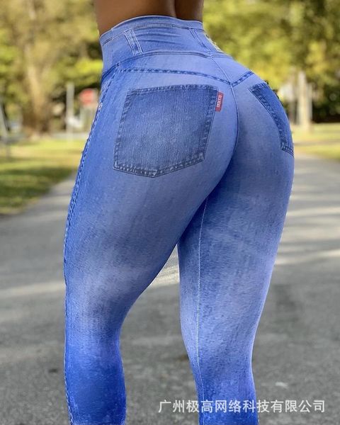 women's leggings mandylandy pencil tracksuits legging ripped print women high waist tight imitation denim fitness yoga pants skinny, Black
women's leggings mandylandy pencil tracksuits legging ripped print women high waist tight imitation denim fitness yoga pants skinny, Black