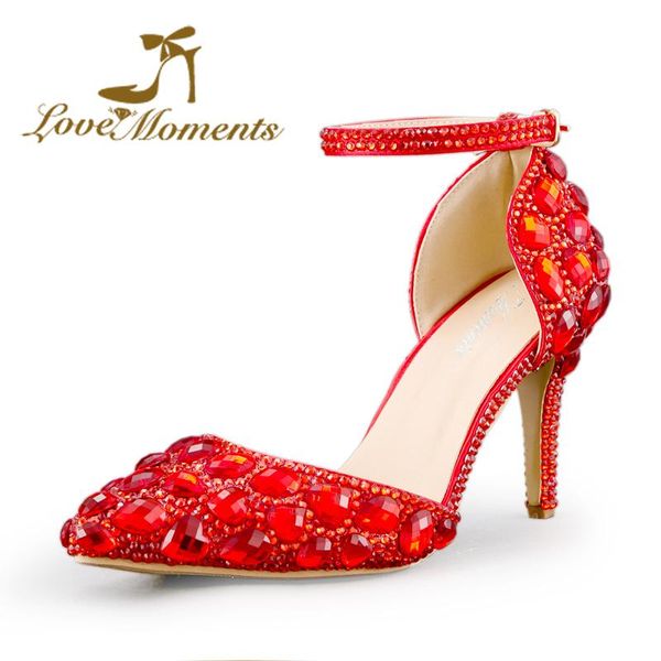 dress shoes crystal summer spring sandals pointed toe red wedding for bride women ankle straps evening party prom pumps plus size 9, Black
dress shoes crystal summer spring sandals pointed toe red wedding for bride women ankle straps evening party prom pumps plus size 9, Black