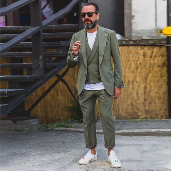 men's suits & blazers 2021 latest coat pant designs green suit for men wide peaked lapel tuxedos loose plus size summer casual blazer 3, White;black
men's suits & blazers 2021 latest coat pant designs green suit for men wide peaked lapel tuxedos loose plus size summer casual blazer 3, White;black