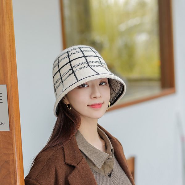 japanese style simple hat female autumn and winter love bucket hat plaid warm all-matching show face small trend bucket hat, Blue;gray
japanese style simple hat female autumn and winter love bucket hat plaid warm all-matching show face small trend bucket hat, Blue;gray