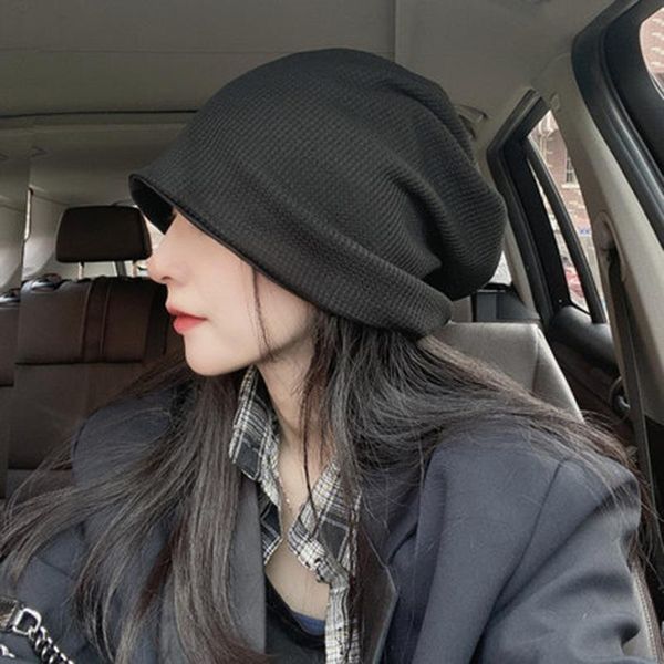 beanie/skull caps draping fashion cotton fur bonnet hat for women autumn winter knitted solid color warm big japanese korean beanies hats, Blue;gray
beanie/skull caps draping fashion cotton fur bonnet hat for women autumn winter knitted solid color warm big japanese korean beanies hats, Blue;gray