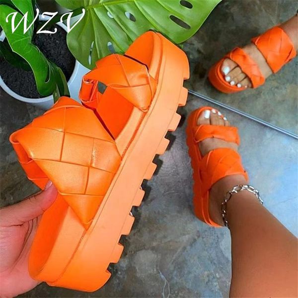 slippers summer weaving platform thick heel women wedges height increasing solid ladies slides outdoor beach sandals female 2021, Black
slippers summer weaving platform thick heel women wedges height increasing solid ladies slides outdoor beach sandals female 2021, Black