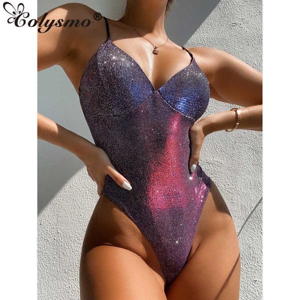 colysmo glitter swimsuit sparkling push up padded adjustable strap v neck bathing suit women fashion beachwear 210527, White;black
colysmo glitter swimsuit sparkling push up padded adjustable strap v neck bathing suit women fashion beachwear 210527, White;black