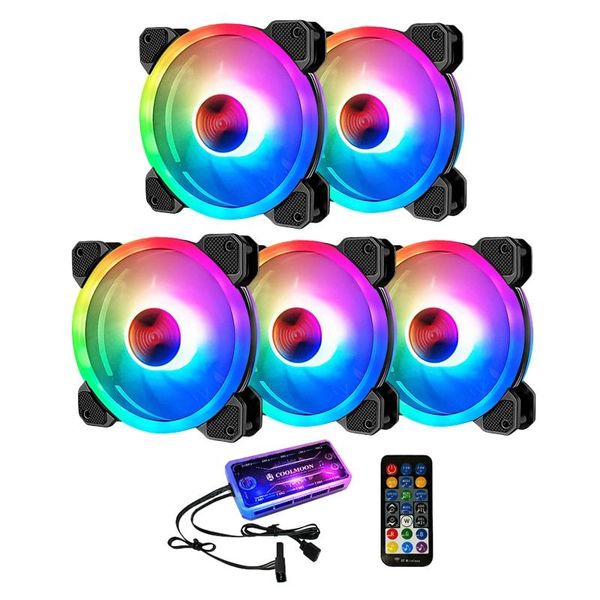 lapcooling pads coolmoon rgb computer case fan, 12cm silent shenguang sync + music controller fan cpu (5 packs)
lapcooling pads coolmoon rgb computer case fan, 12cm silent shenguang sync + music controller fan cpu (5 packs)