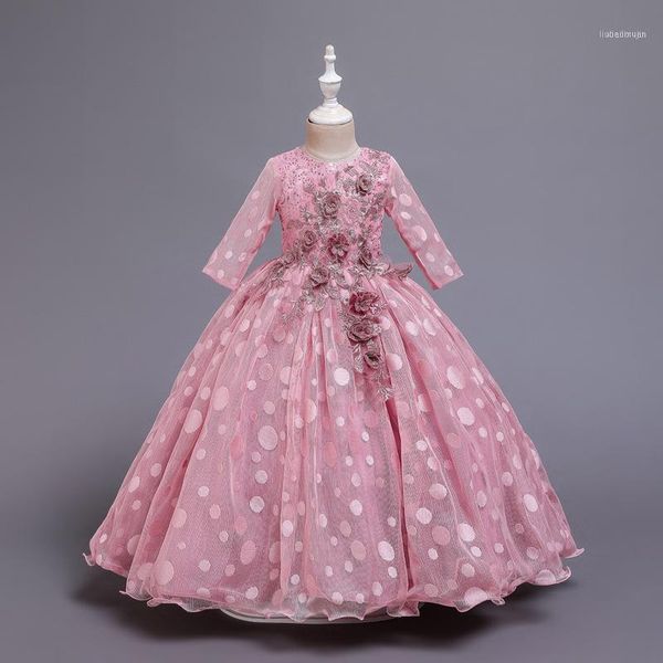 flowers princess wedding dress for girls pageant ball gown kids long sleeve embroidery polka dots tulle birthday party dress1, Red;yellow
flowers princess wedding dress for girls pageant ball gown kids long sleeve embroidery polka dots tulle birthday party dress1, Red;yellow