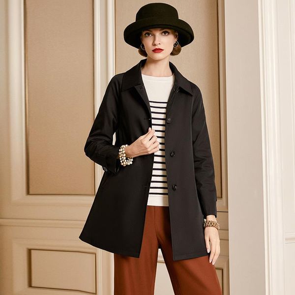 women's trench coats shzq 2021 autumn black windbreaker medium long loose korean fashion coat, Tan;black
women's trench coats shzq 2021 autumn black windbreaker medium long loose korean fashion coat, Tan;black