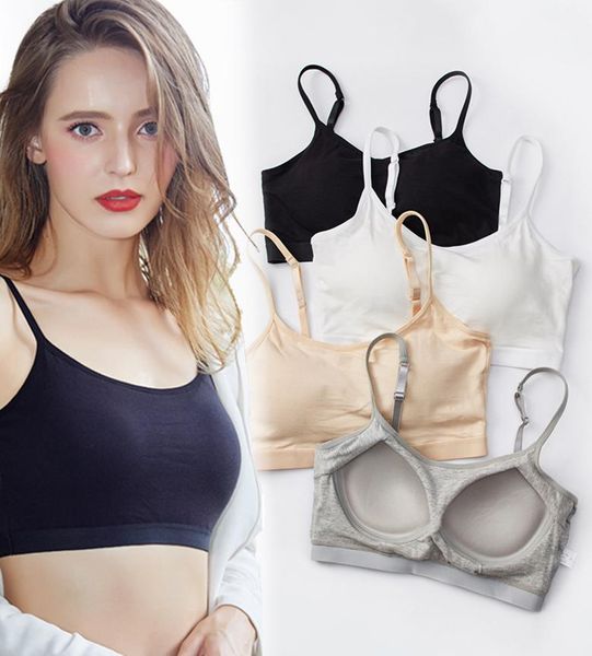 women's shapers finetoo comfortable modal tube with padded tanks cotton camisoles soft wireless bralette seamless female lingerie, Black;white
women's shapers finetoo comfortable modal tube with padded tanks cotton camisoles soft wireless bralette seamless female lingerie, Black;white