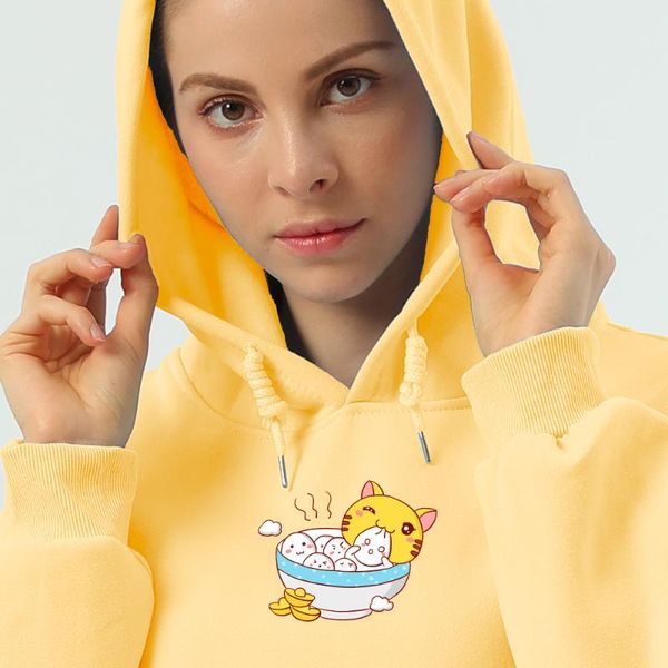 women's hoodies & sweatshirts fashion cotton women sweatshirt casual simple graphic dumplings and cats print hoodie long sleeve loose p, Black
women's hoodies & sweatshirts fashion cotton women sweatshirt casual simple graphic dumplings and cats print hoodie long sleeve loose p, Black