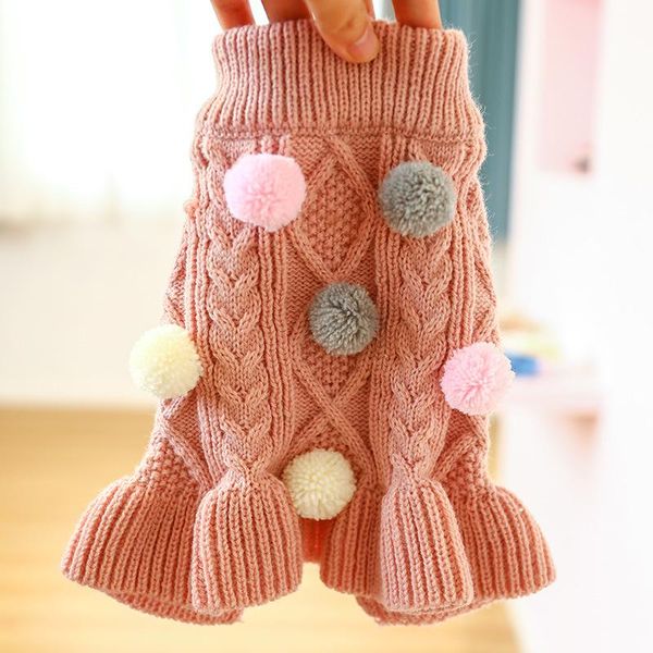 dog apparel pink brown colors warm pet sweater cat clothes princess style designer with small ball decor felpa cane
dog apparel pink brown colors warm pet sweater cat clothes princess style designer with small ball decor felpa cane