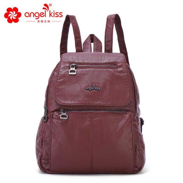 outdoor bags angel kiss brand women backpack school for teenager girls pu leather zipper design female fashion ladies
outdoor bags angel kiss brand women backpack school for teenager girls pu leather zipper design female fashion ladies