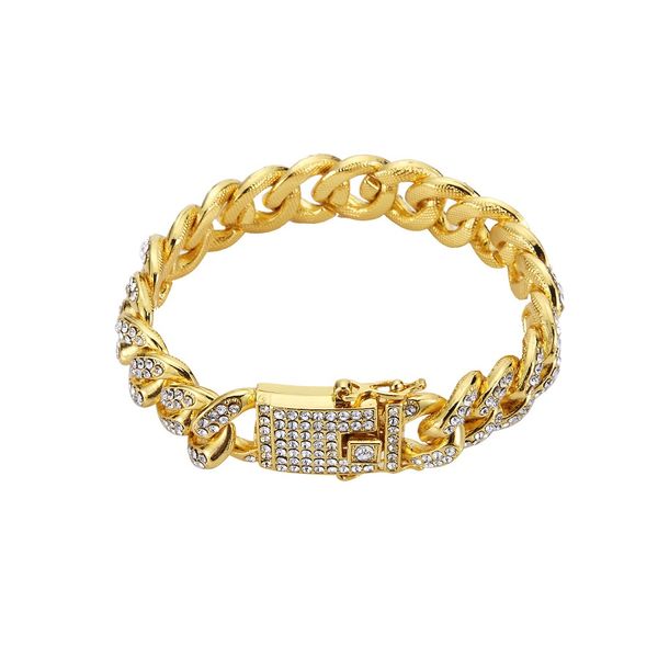 full rhinestone men's stainless steel biker bracelet gold silver color double safety magnet clasp fashion hip hop jewelry bracelets for, Black
full rhinestone men's stainless steel biker bracelet gold silver color double safety magnet clasp fashion hip hop jewelry bracelets for, Black