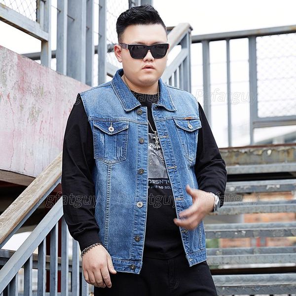 men's vests 5xl 6xl 7xl 8xl 2021 denim vest fashion casual classic style slim fit printed jeans jacket coat male light blue, Black;white
men's vests 5xl 6xl 7xl 8xl 2021 denim vest fashion casual classic style slim fit printed jeans jacket coat male light blue, Black;white