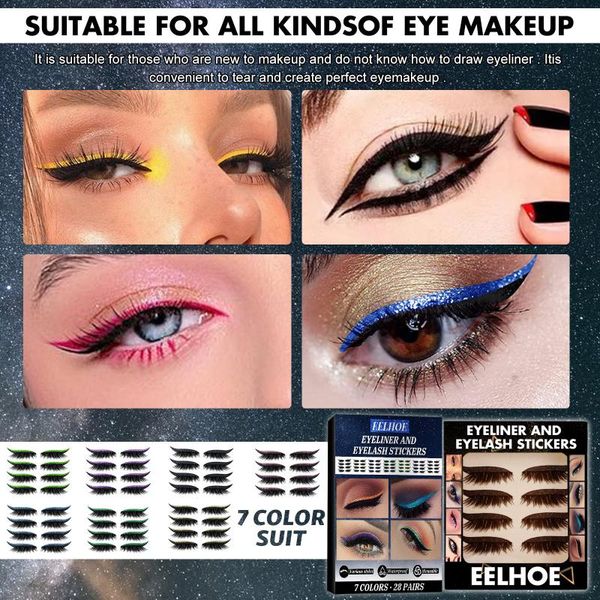 false eyelashes 4 pairs reusable eyeliner stickers eyelid tape invisible self-adhesive eye line strip sticker makeup tools party cosplay
false eyelashes 4 pairs reusable eyeliner stickers eyelid tape invisible self-adhesive eye line strip sticker makeup tools party cosplay