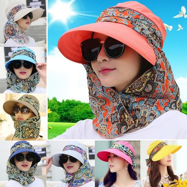 wide brim hats fashion women summer outdoor riding anti-uv sun hat beach foldable sunscreen floral print visor caps neck face, Blue;gray
wide brim hats fashion women summer outdoor riding anti-uv sun hat beach foldable sunscreen floral print visor caps neck face, Blue;gray