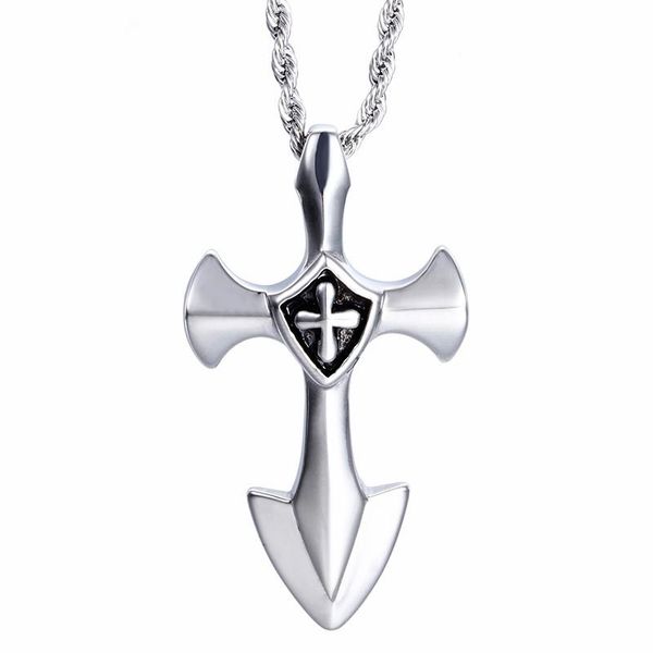 pendant necklaces 2021 unique jewelry stainless steel classic tribe cross anchor for men wholesale gifts, Silver
pendant necklaces 2021 unique jewelry stainless steel classic tribe cross anchor for men wholesale gifts, Silver