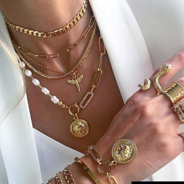 chains jastie boho jewelry retro fashion layers bohemian style beach metal coin necklace pendant joker collarbone chain, Silver
chains jastie boho jewelry retro fashion layers bohemian style beach metal coin necklace pendant joker collarbone chain, Silver