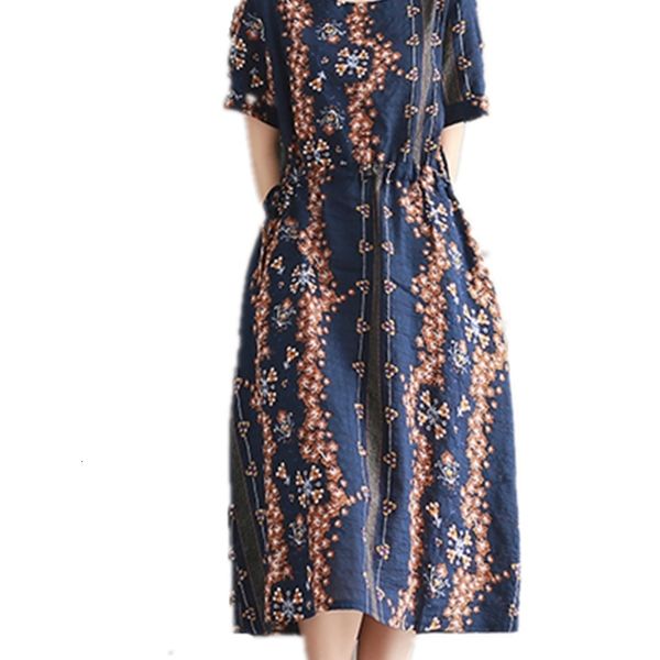 plus new 2021 size vintage floral printing summer comfortable cotton linen loose elastic robe femme women u atzb, Black;gray
plus new 2021 size vintage floral printing summer comfortable cotton linen loose elastic robe femme women u atzb, Black;gray