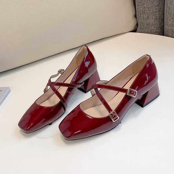 dress shoes chaussures femme 2021 spring high heel women's pumps patent leather gladiator roma mary jane ladies dating mujer, Black
dress shoes chaussures femme 2021 spring high heel women's pumps patent leather gladiator roma mary jane ladies dating mujer, Black