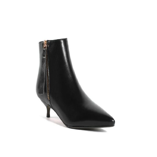 boots middle heel, beautiful shoes leather pointed work velvet slim elegant size, Black
boots middle heel, beautiful shoes leather pointed work velvet slim elegant size, Black