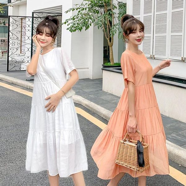 maternity dresses summer sweet chiffon loose dress holiday korean fashion pregnancy, White
maternity dresses summer sweet chiffon loose dress holiday korean fashion pregnancy, White