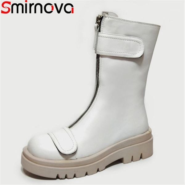 boots smirnova 2021 genuine leather square heels round toe ladies shoes autumn winter black white color ankle1
boots smirnova 2021 genuine leather square heels round toe ladies shoes autumn winter black white color ankle1