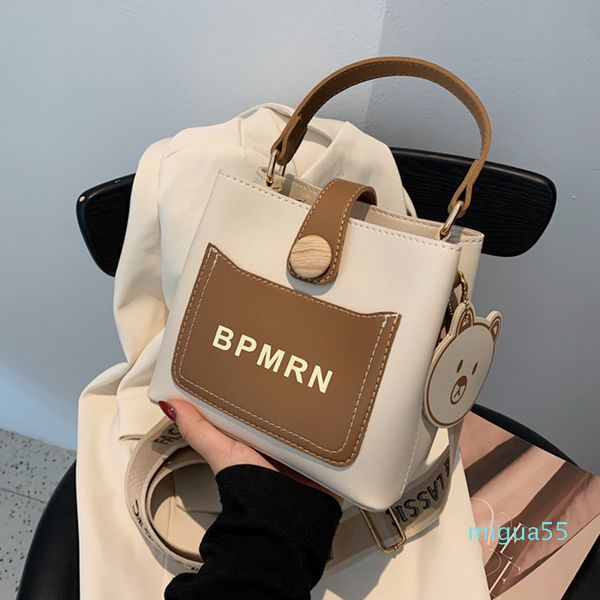 ladies bucket bags pu leather crossbody shoulder bag female handbag
