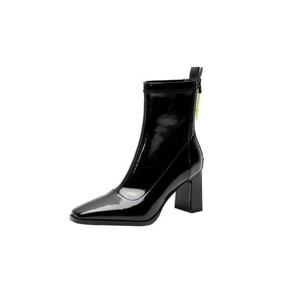 2021 new women leather boots fashion high heels shoes winter zipper woman martin boots square toe ankle boots female shoes heels, Black
2021 new women leather boots fashion high heels shoes winter zipper woman martin boots square toe ankle boots female shoes heels, Black