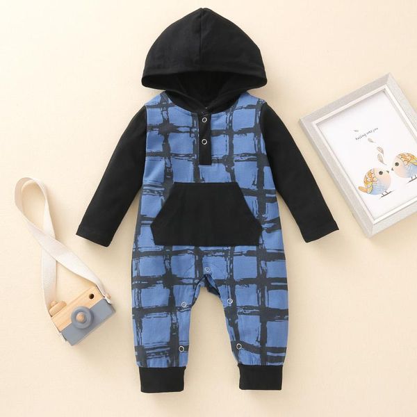children hoodie playsuit clothing newborn baby girls boys plaid printing pocket hoodie romper outfits kids baby's jumpsuit sets, White
children hoodie playsuit clothing newborn baby girls boys plaid printing pocket hoodie romper outfits kids baby's jumpsuit sets, White