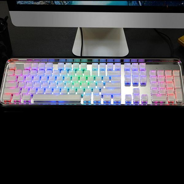 keyboards pudding keycaps full 108 key set gaming keyboard retro punk typewriter-style
keyboards pudding keycaps full 108 key set gaming keyboard retro punk typewriter-style