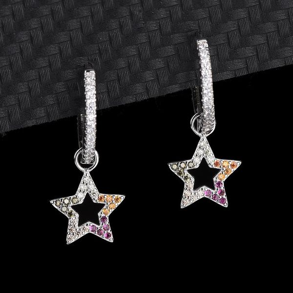 stud s925 sterling silver earrings female pentagram color zirconia summer stars with diamonds short simple fashion, Golden;silver
stud s925 sterling silver earrings female pentagram color zirconia summer stars with diamonds short simple fashion, Golden;silver