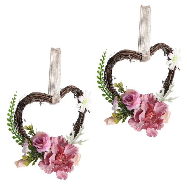 decorative flowers & wreaths 2pcs realistic flower garland wall hanging ornament heart rattan wreath decor
decorative flowers & wreaths 2pcs realistic flower garland wall hanging ornament heart rattan wreath decor