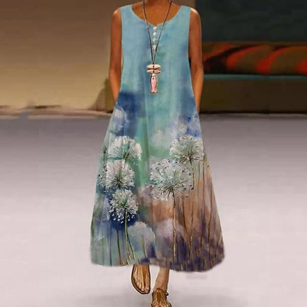 women's swimwear vintage women long dresses dandelion print swing sleeveless retro bohemian o-neck party maxi beach dress vestidos fema, White;black
women's swimwear vintage women long dresses dandelion print swing sleeveless retro bohemian o-neck party maxi beach dress vestidos fema, White;black