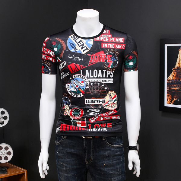 printing of men t summer short sleeve ice silk streetwear casual social shirt men's clothes hombre c6gf, White
printing of men t summer short sleeve ice silk streetwear casual social shirt men's clothes hombre c6gf, White