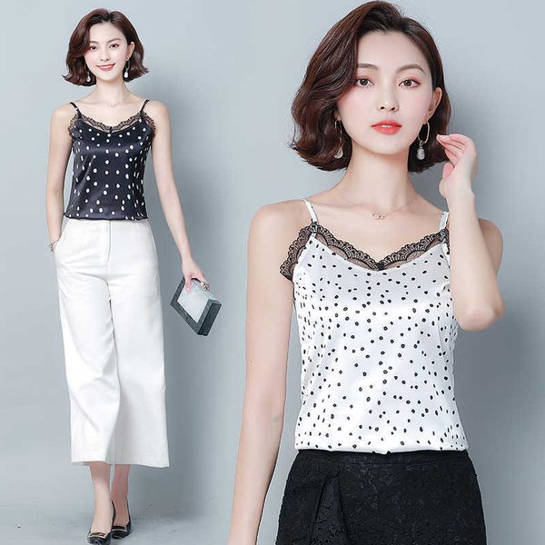 korean silk women v-neck satin tank s woman tees cami lace halter plus size elegant s 210531, White
korean silk women v-neck satin tank s woman tees cami lace halter plus size elegant s 210531, White
