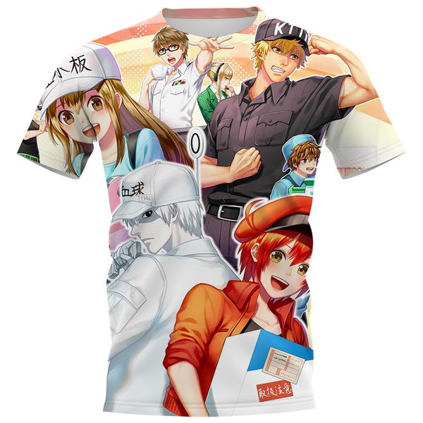 cloocl cells at work 3d printed t-shirts mens casual clothes slim short sleeve harajuku t shirts teens, White;black
cloocl cells at work 3d printed t-shirts mens casual clothes slim short sleeve harajuku t shirts teens, White;black